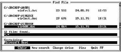 Поиск с помощью программы File Find